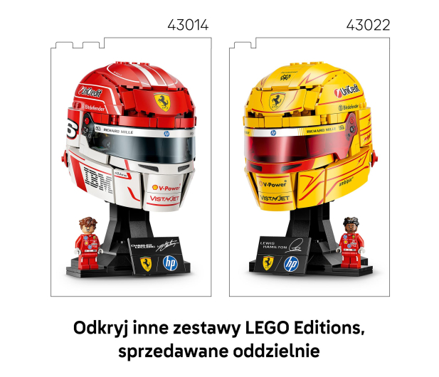 LEGO EDITIONS 43014 Kask Charles Leclerc Scuderia Ferrari HP - 1517900 - zdjęcie 4